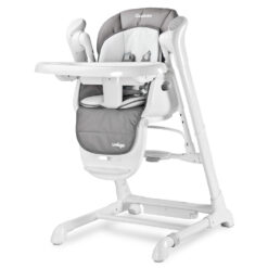 Крісло-гойдалка + стільчик для годування Caretero INDIGO Grey