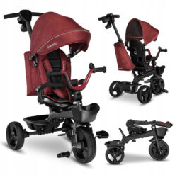 Дитячий триколісний велосипед Lionelo Kori Red Burgundy