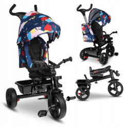 Дитячий триколісний велосипед Lionelo Haari Blue navy