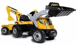 Дитячий трактор на педалях c причепом Builder Max Smoby 710301