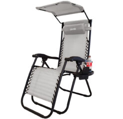 Розкладне садове крісло шезлонг DMS GLS-120B Grey