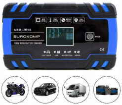 Зарядний пристрій EUROKOMP 12V 8A - 24V 4A