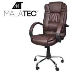 Офісне крісло еко шкіра Chrom Tilt MALATEC 8985