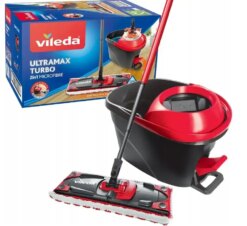 Набір для прибирання швабра і відро Vileda Ultramax Turbo