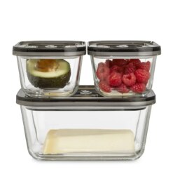 Набір скляних вакуумних контейнерів Caso VacuBoxx Eco-Set 3шт. Німеччина