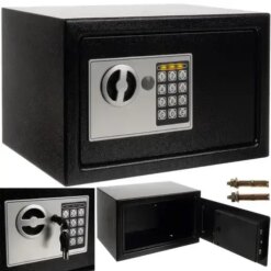 Сейф з електронним кодом та ключем Malatec 22627 для дому, офісу, готелю