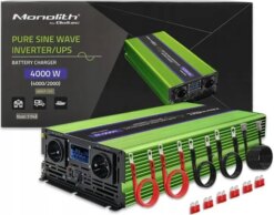 Інвертор 12 230 з чистою синусоїдою 2000Вт/4000Вт Qoltec (Польща)