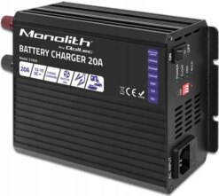 Зарядний пристрій для акумуляторів LiFePO4 AGM GEL SLA 20A 12V Qoltec (Польща)