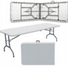 Стіл складаний переносний 180х74×74 White (O9)