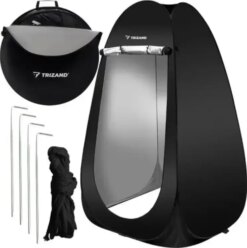 Туристичний намет для перевдягання , душ , туалет Trizand 23492 чорний Польща