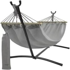 Гамак садовий 200х150см з каркасом Gardlov 25466