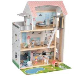 Ляльковий будиночок XXL PlayTive із басейном 54 деталі Німеччина