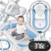 Дитяча ванна складна з подушкою, термометром Hanert KinderBad Blue