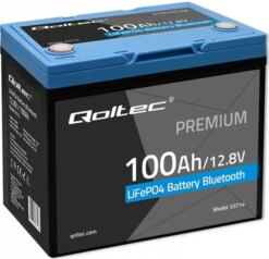 Акумулятор LifePo4 100Ач 12,8V Bluetooth BMS Qoltec (Польща)