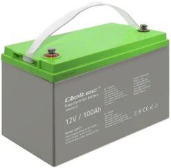 Гелевий акумулятор 100А·год 12В Deep Cycle Qoltec (Польща)