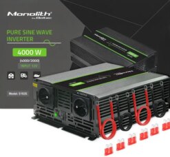 Інвертор 12 230 із чистою синусоїдою 2000/4000Вт Qoltec (Польща)