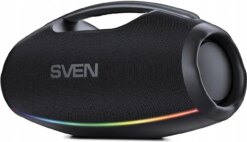 Акустична система бумбокс SVEN PS-990, водонепроникна, RGB, 180 Вт, чорна