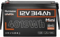 Акумулятор LiFePO4 314Аг 12В з BMS Humsienk