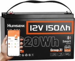 Акумулятор LifePo4 150Ач 12V Bluetooth BMS Humsienk