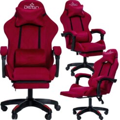Крісло геймерське DIEGO ALCANTARA PRO Red