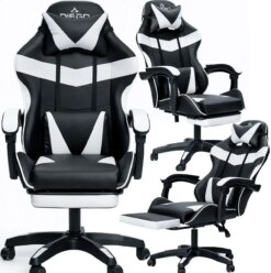 Крісло комп'ютерне DIEGO Phantom RS Black-White