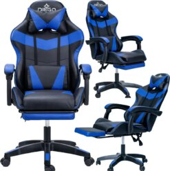 Крісло комп'ютерне DIEGO Phantom RS Black-Blue