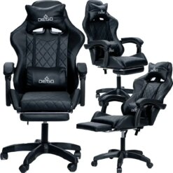 Крісло комп'ютерне DIEGO AERO Full Black