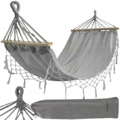 Гамак садовий 200х150см Gardlov 25465 XXL до 250 кг