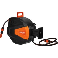 Автоматична котушка з садовим шлангом KRAFT&DELE KD2151 - 15 м + 1,5 м 1/2"