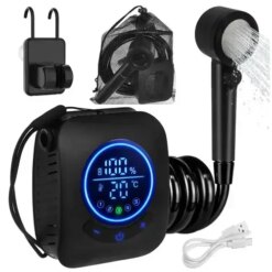 Душ туристичний акумуляторний Trizand 27551, 8000mAh, USB, IPX8, LCD