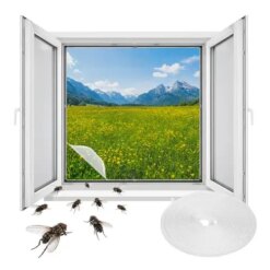 Москітна сітка Repest 27405, 160x130см, на липучці 5м