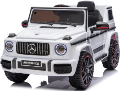 Дитячий електромобіль MERCEDES G63 12V білий з пультом керування Diego