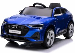 Дитячий електромобіль Audi e-tron 12V синій з пультом керування Diego