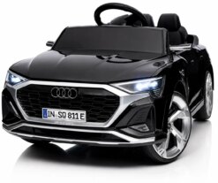 Дитячий електромобіль Audi SQ8 12V чорний з пультом керування Diego