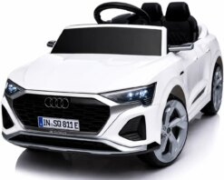 Дитячий електромобіль Audi SQ8 12V білий з пультом керування Diego