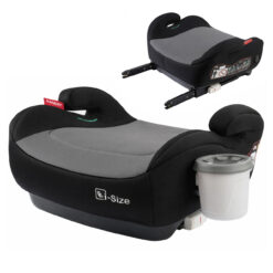 Автокрісло бустер Hanert Junior i-Size Grey Isofix + підстаканник