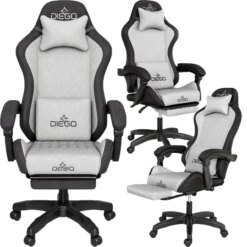 Крісло геймерське DIEGO Fabric X Gray