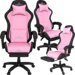 Крісло геймерське DIEGO Fabric X Pink